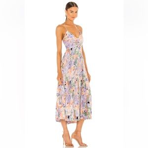 ASTR the Label Blythe Dress in Coral Multi